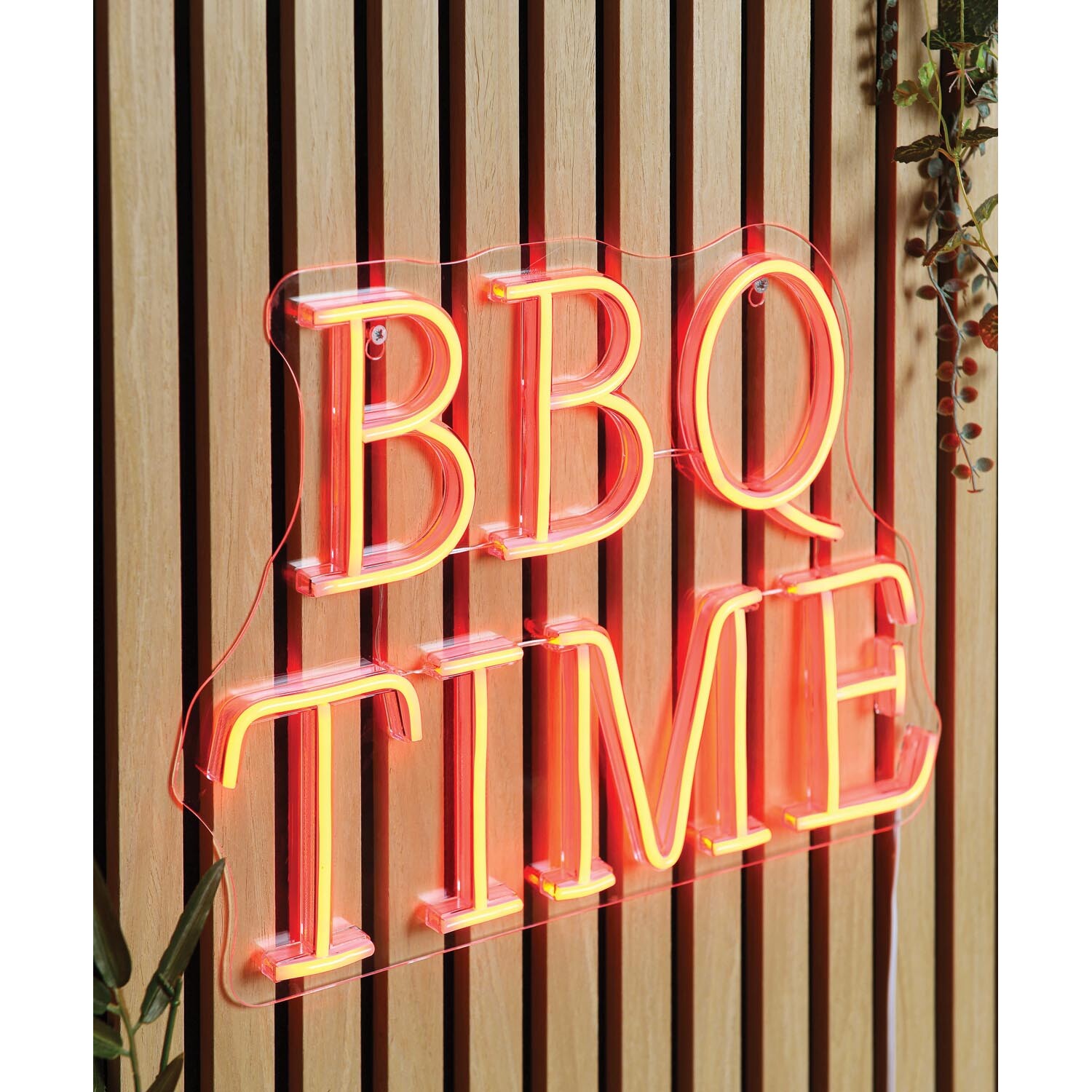 BBQ Time Outdoor Neon Sign - Red Image 1