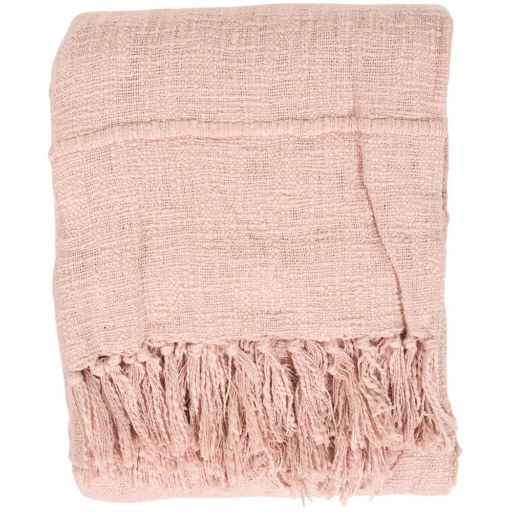 Eboni Tassel Throw Blush Image 1
