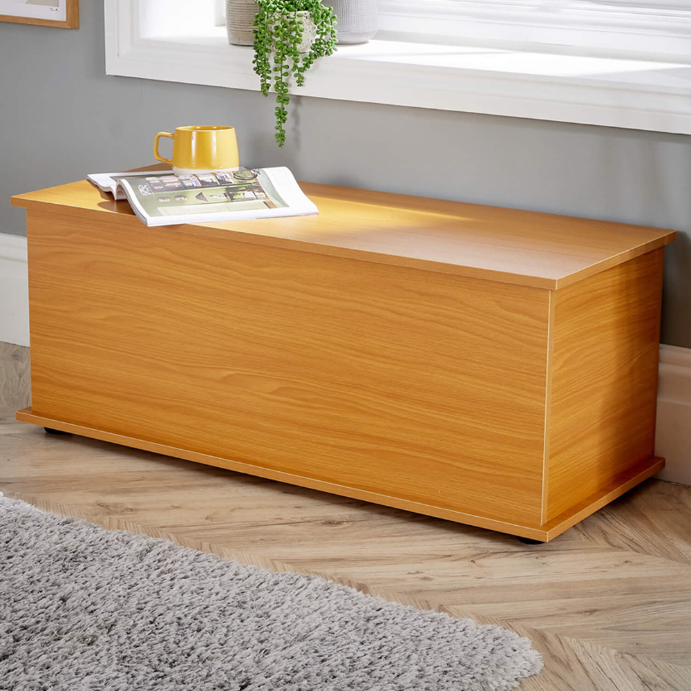 Home Source Malmo Beech Ottoman Chest Image 1