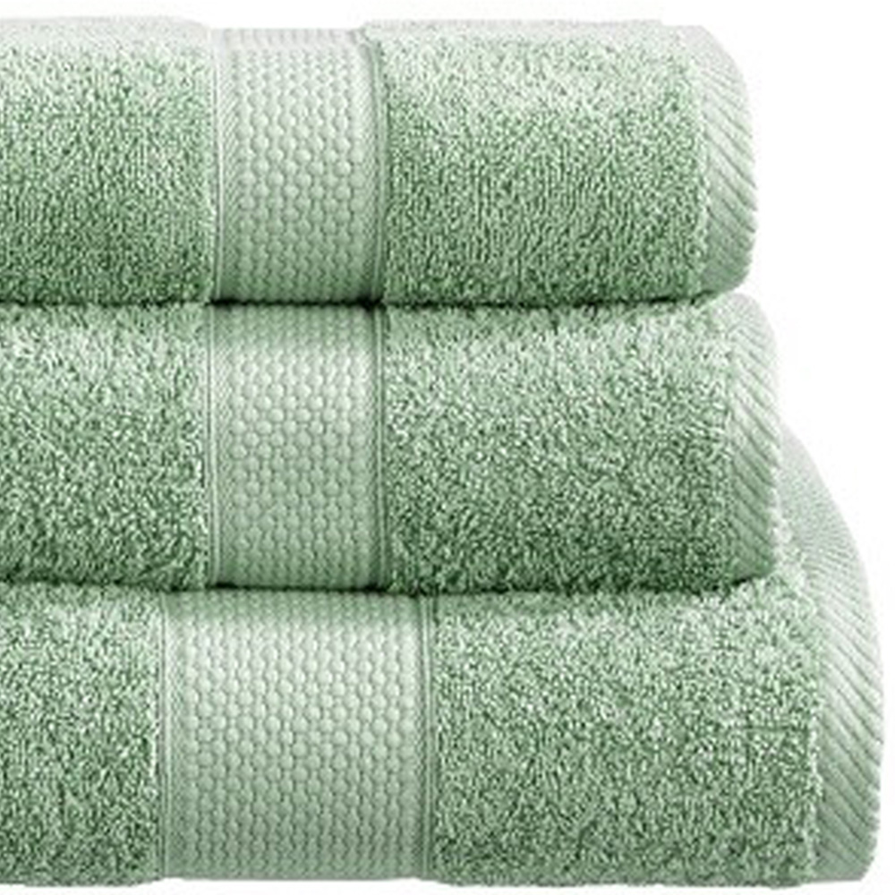 Imperial Ringspun Combed Cotton Seafoam Turkish Guest Towel 2 Pack Image 2