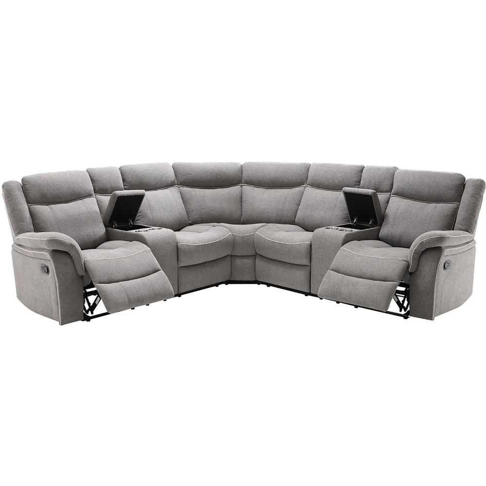 Sherford 5 Seater Grey Corner Sofa Image 2