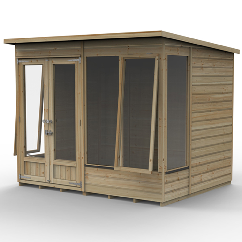 Forest Garden Beckwood 8 x 6ft 2 Opening Pent Summerhouse Image 5