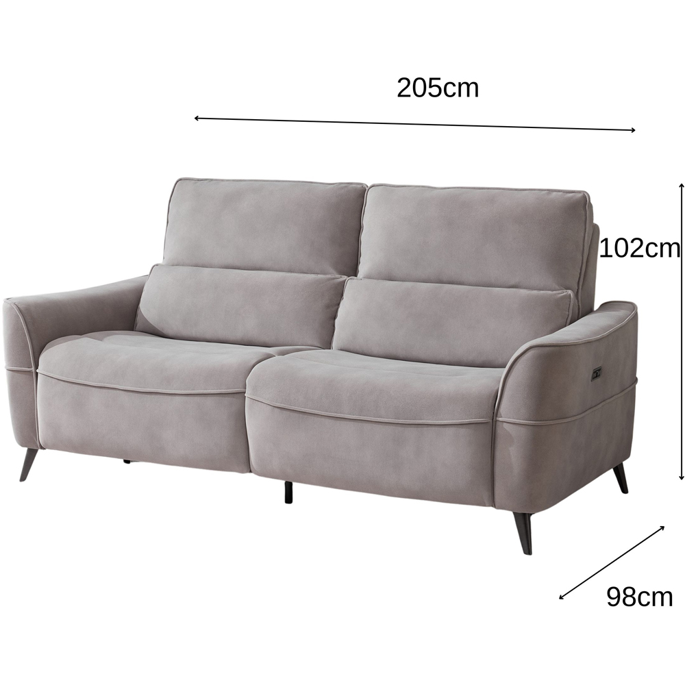 Astoria 3 Seater Oyster Recliner Sofa Image 9