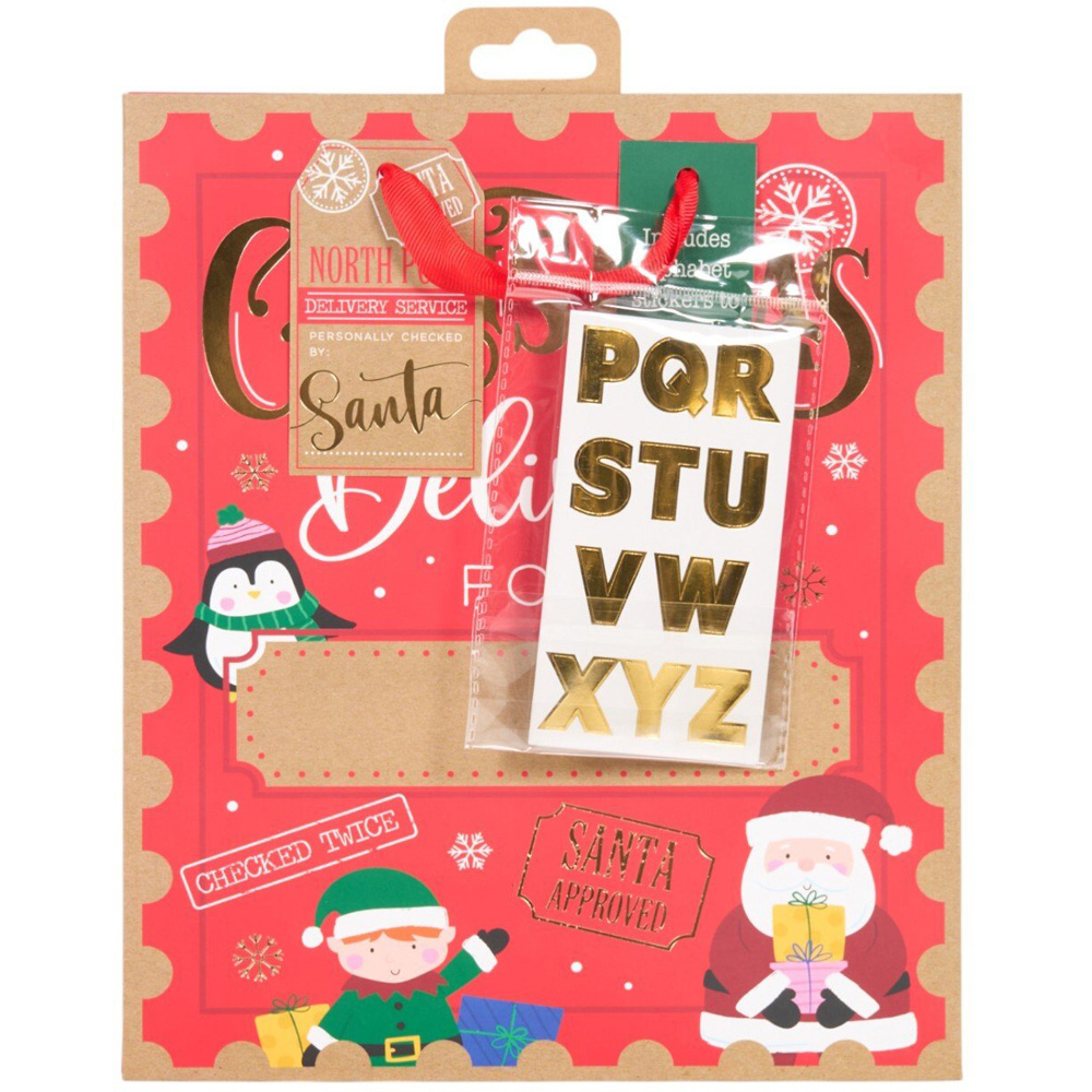 Personalised Christmas Gift Bag Red Image 5
