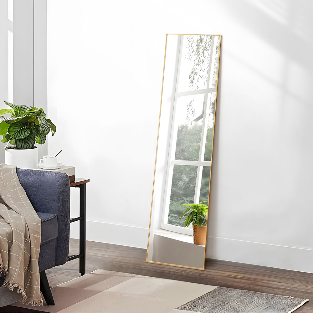 Living and Home Gold Slim Full Length Wall Mounted Mirror 120cm Image 7