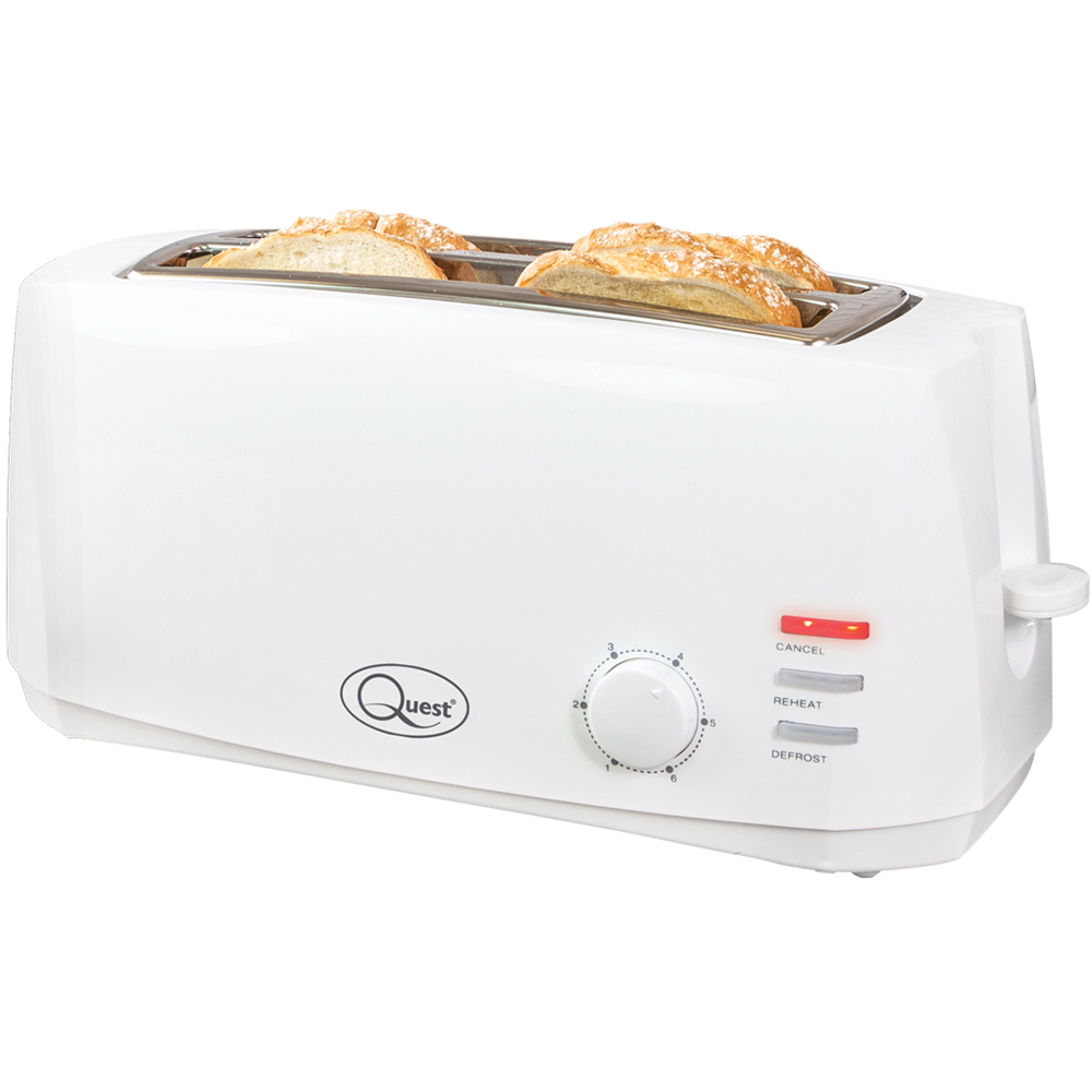 Benross White 4 Slice Cool Touch Toaster 1400W Image 1