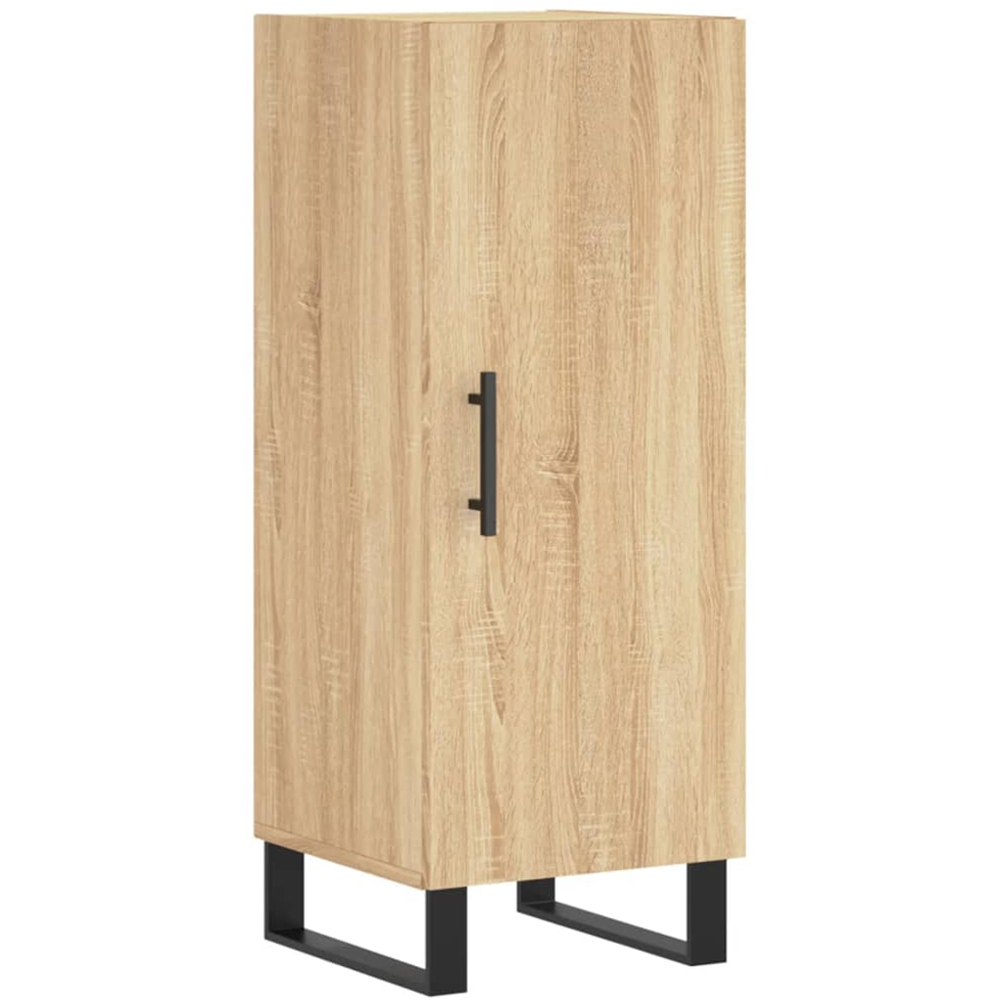 vidaXL Single Door Light Brown Sideboard Image 2