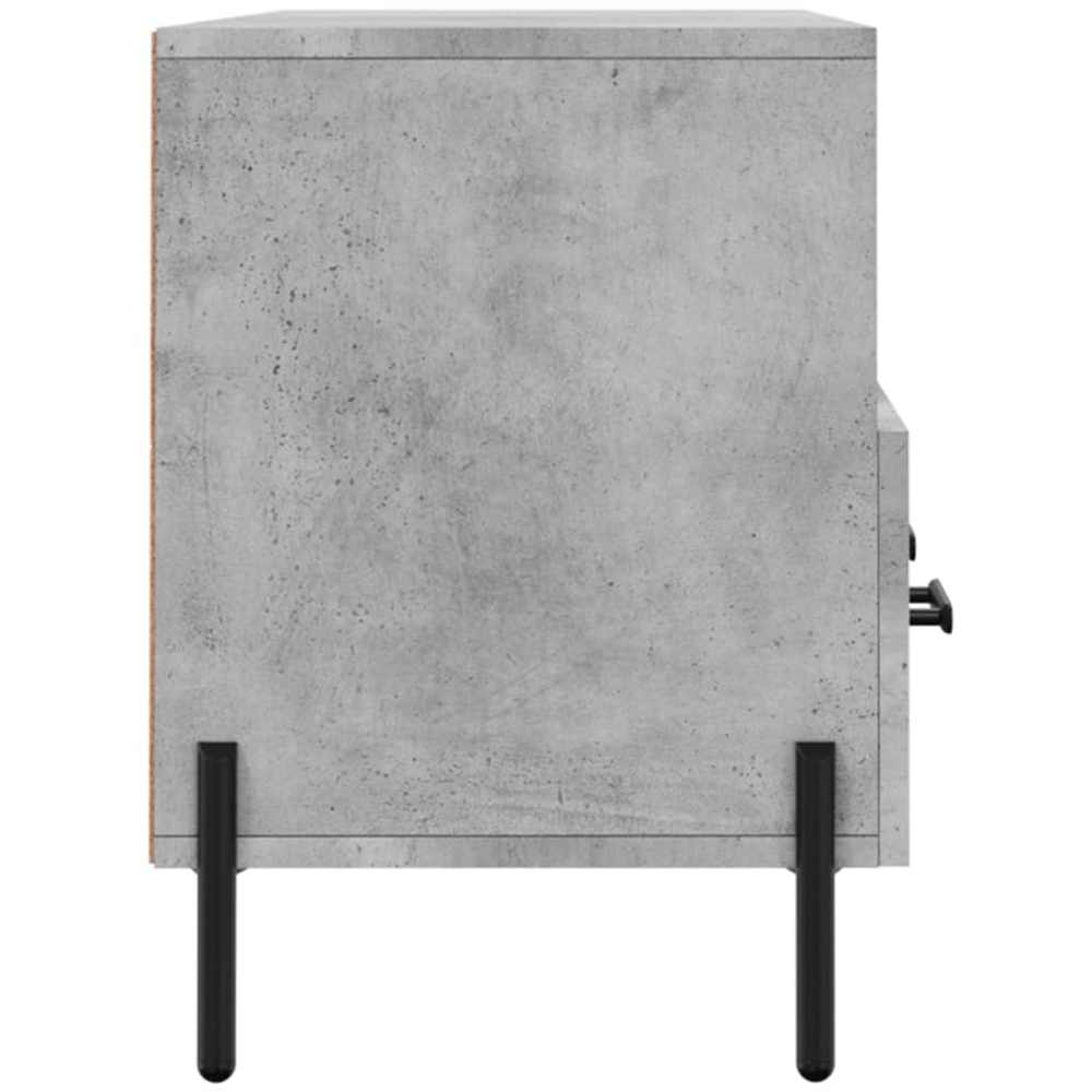 vidaXL 3 Drawer 3 Shelf Concrete Grey TV Cabinet Image 7