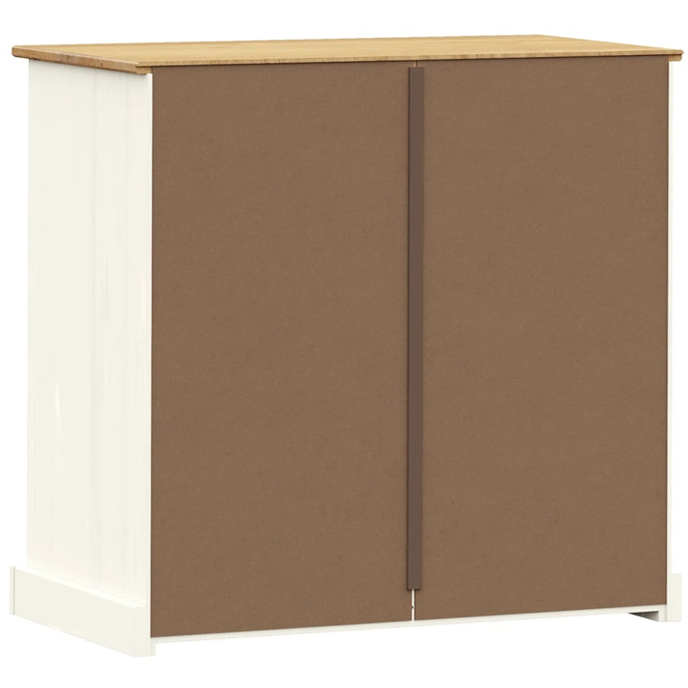 vidaXL Vigo 4 Drawer White Solid Pine Wood Chest of Drawers Image 6