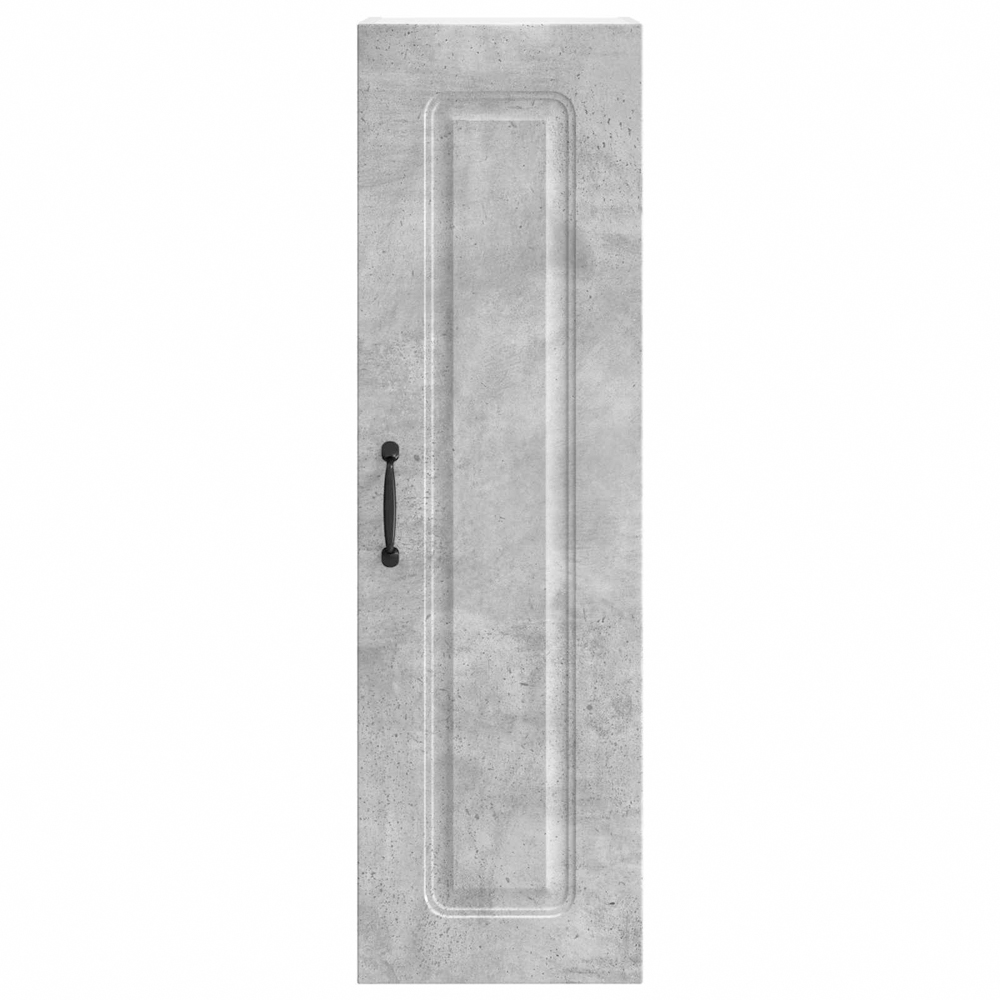 vidaXL Single Door Concrete Grey Kitchen Wall Cabinet Image 4
