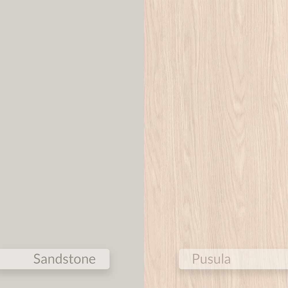 Decortie Mito 13 Shelf Sandstone and Pusula Wall Mounted Bookcase Display Unit Image 6