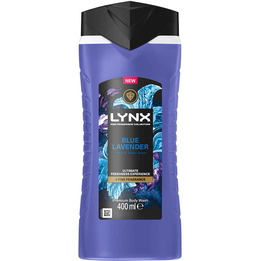 Lynx Blue Lavender Body Wash 400ml 3 Pack Image 2