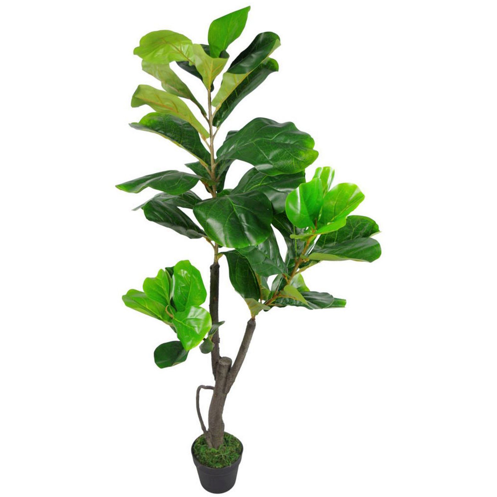 Leaf Fiddle Fig Artificial Tree Pot 4ft Image