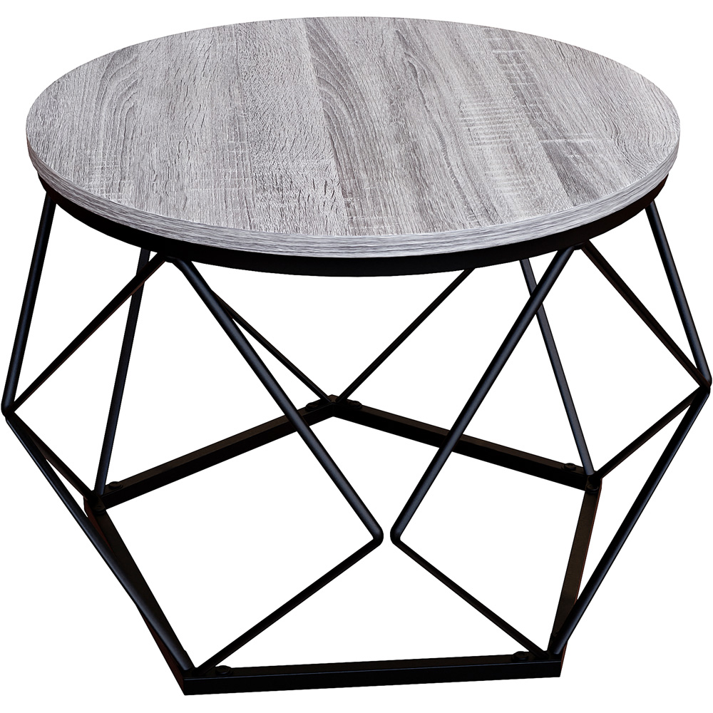 Vida Designs Brooklyn Grey Nest of Geometric Tables Set of 2 Image 6