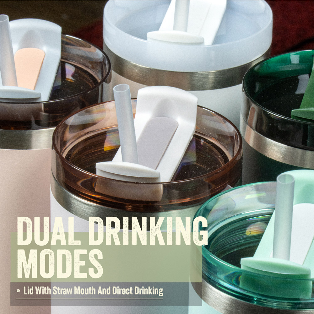 Milestone Camping Pure White Insulated Travel Tumbler 1L Image 8