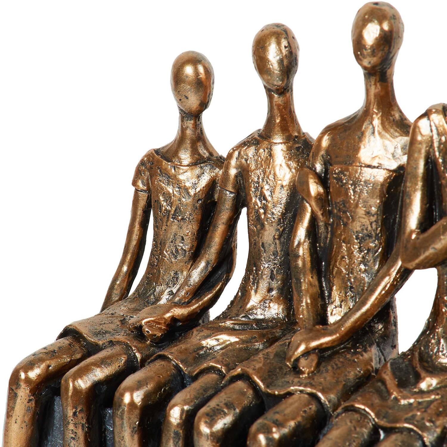 Bench Figures Ornament - Bronze Image 4