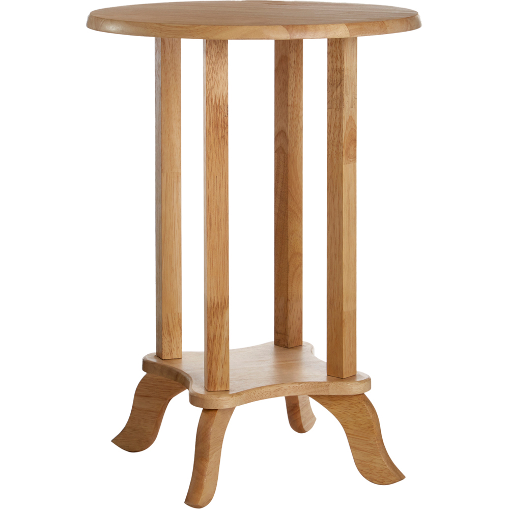 Premier Housewares Rubberwood Small Side Table Image 2