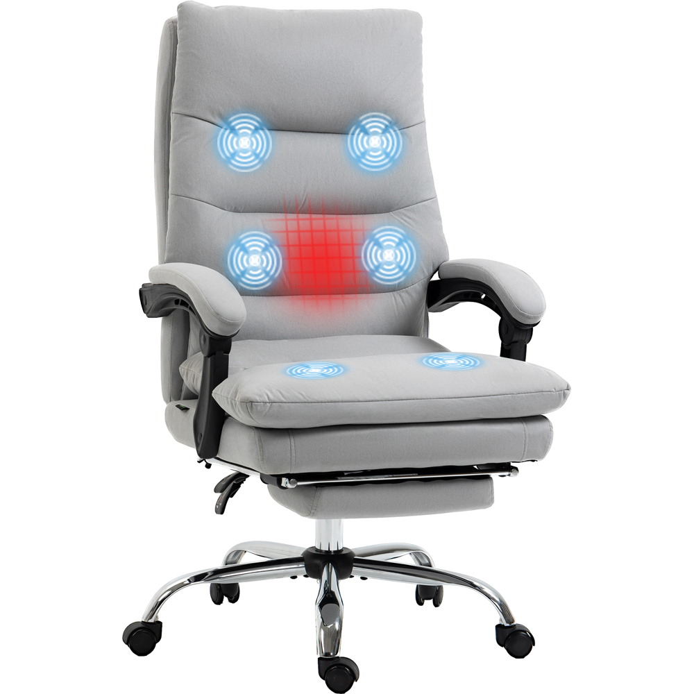 Portland Grey Microfibre Massage Chair Image 2