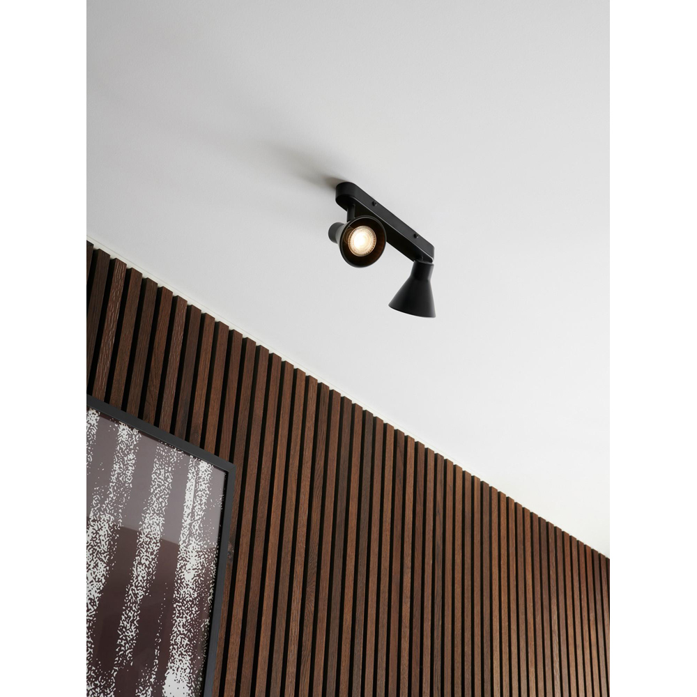 Nordlux Eik GU10 Black 2 Spot Light Image 2