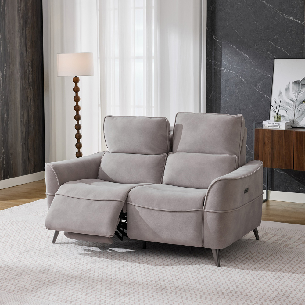Astoria 2 Seater Oyster Recliner Sofa Image 4