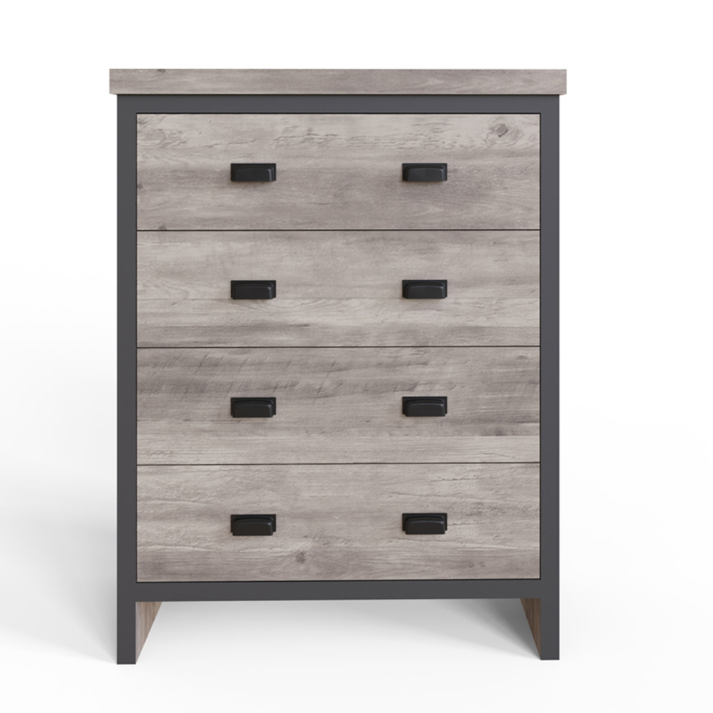 GFW Boston Grey 3 Piece Bedroom Furniture Set Image 3