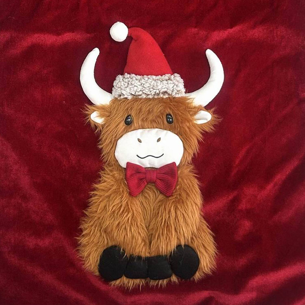 Highland Cow Present Sack - Red Image 3