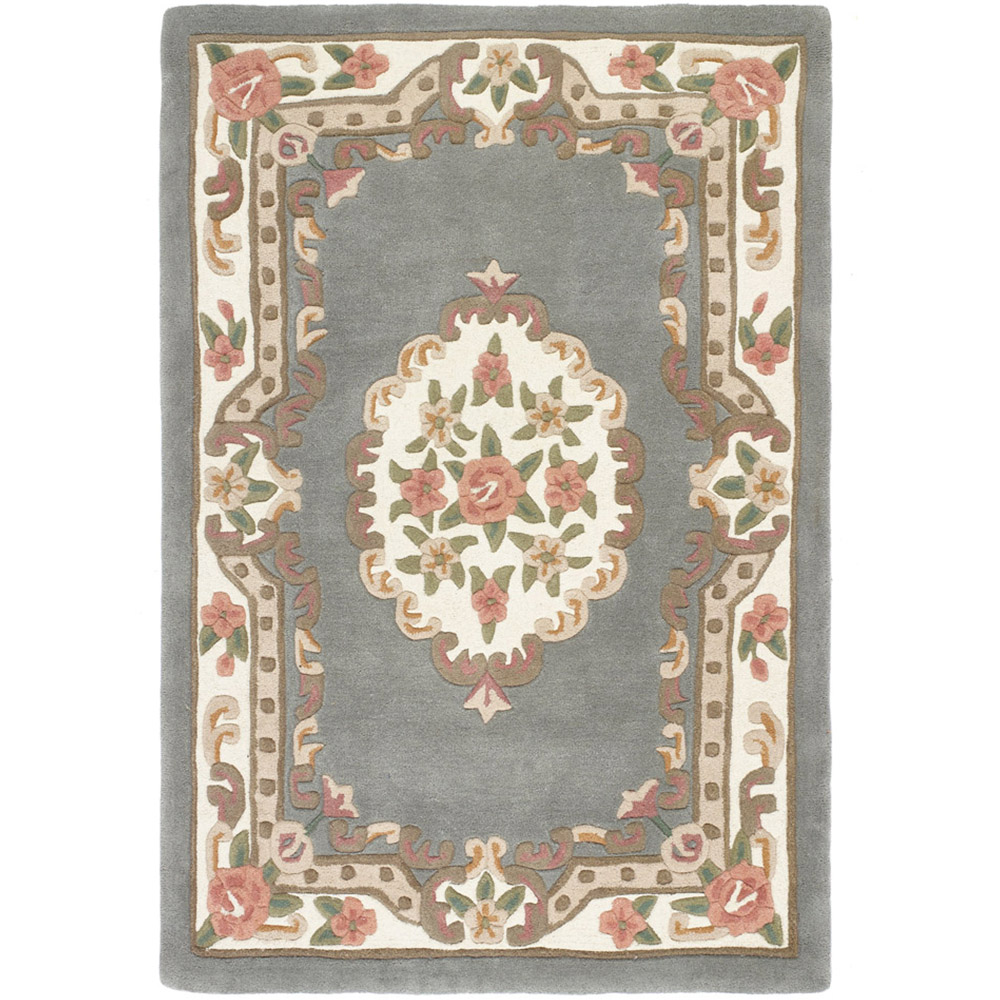 Origins Shensi Grey Wool Rug 75 x 150cm Image 1