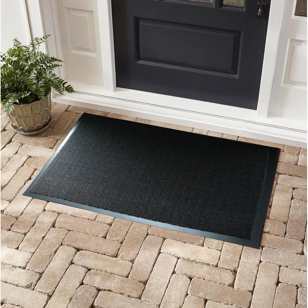 Desire Rugs Charcoal Anti Slip Door Mat 80 x 120cm Image 2