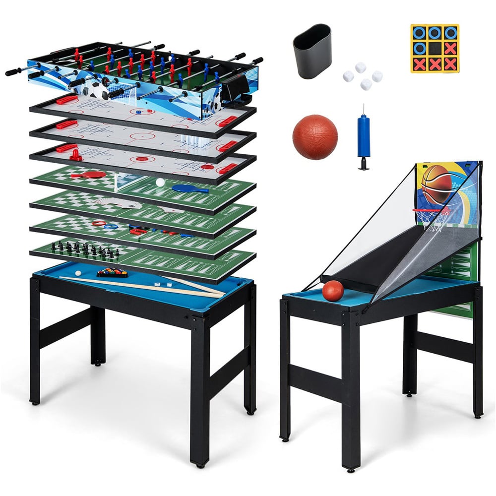 Costway 14 in 1 Game Table Play Set Image 3