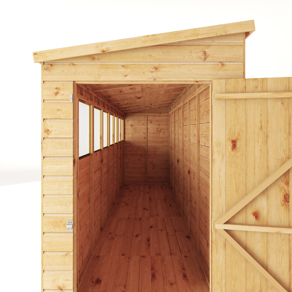 Mercia 16 x 4ft Shiplap Pent Shed Image 5