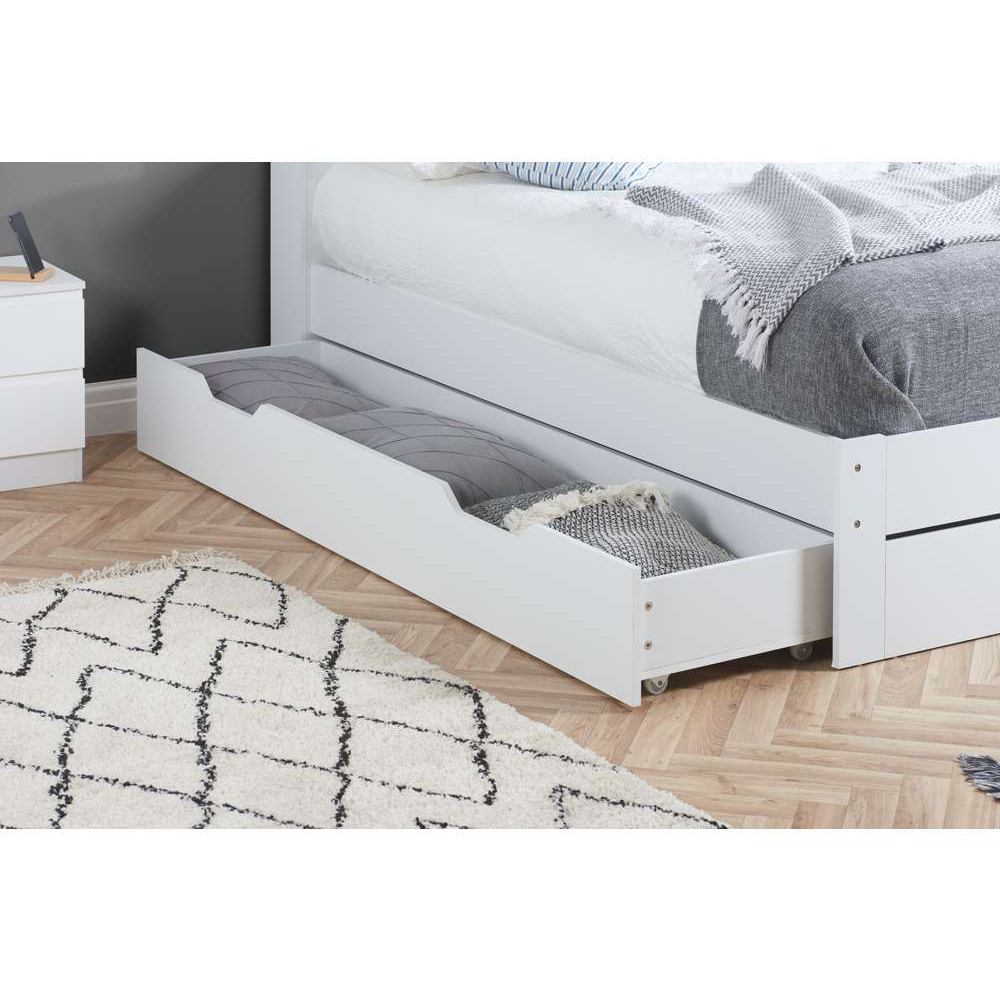 Alfie King Size White Storage Bed Image 8