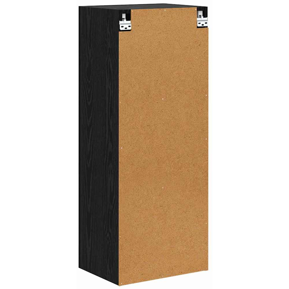 vidaXL Single Door Black Oak Wall-Mounted TV Cabinet Image 8