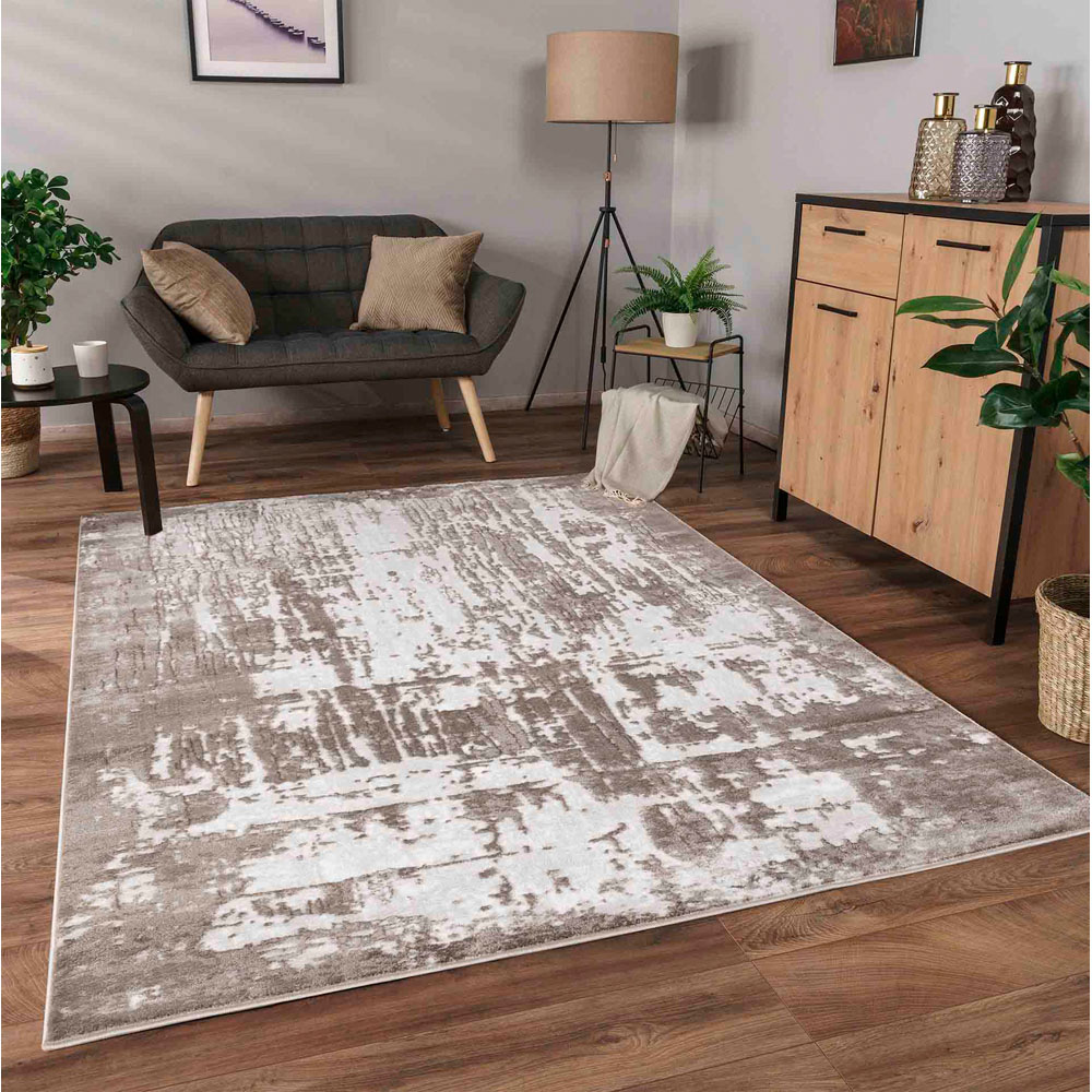 Desire Rugs Serenity Stone Abstract Abrasion Rug 60 x 220cm Image 4