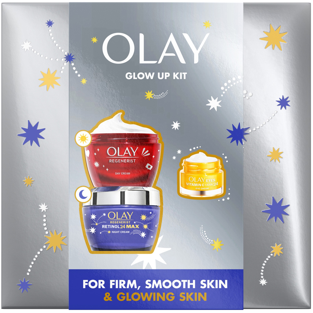 Olay Regenerist 50ml and Retinol24 50ml with Vitamin C Eye Cream 15ml Gift Set Image 1