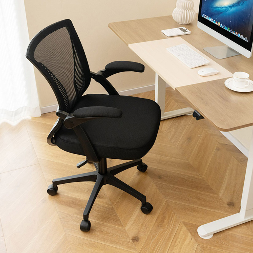 Costway Black Ergonomic Swivel Office Chair Image 4