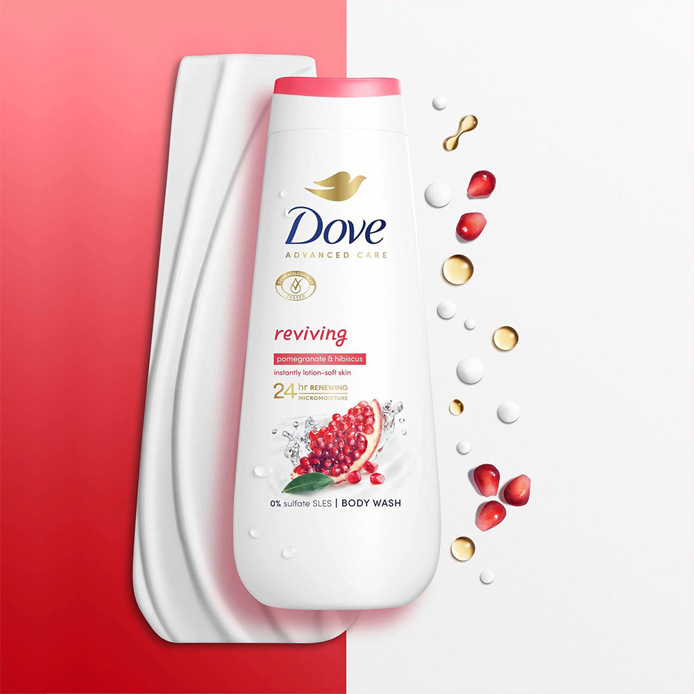 Dove Advanced Care Reviving Body Wash 225ml 10 Pack Image 4