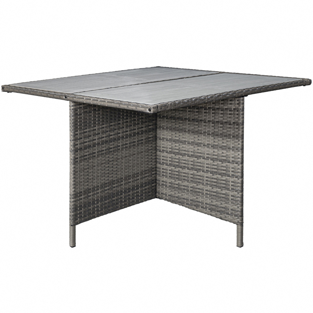 Home Detail Mekong 6 Seater Grey Rattan Garden Dining Set Image 4