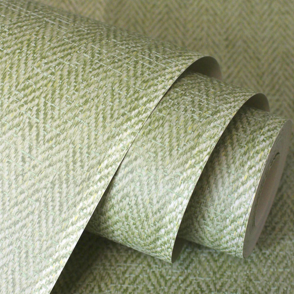 Crown Harris Stripe Green Wallpaper Image 3