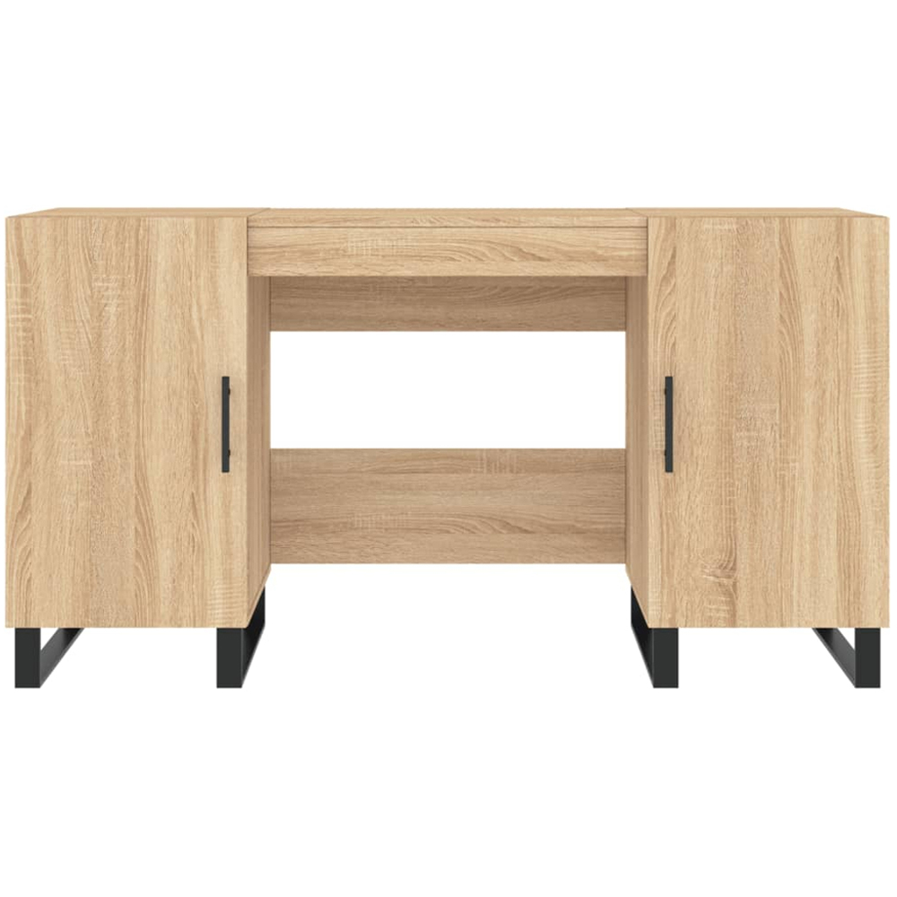 vidaXL 2 Door Modern Desk Sonoma Oak Image 6