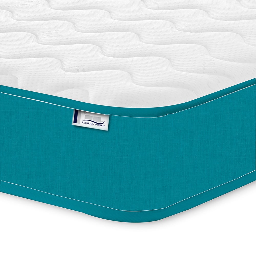 Extreme Comfort Cooltouch Colours Small Single Teal Blue Memory Foam and Spring Mattress Image 3