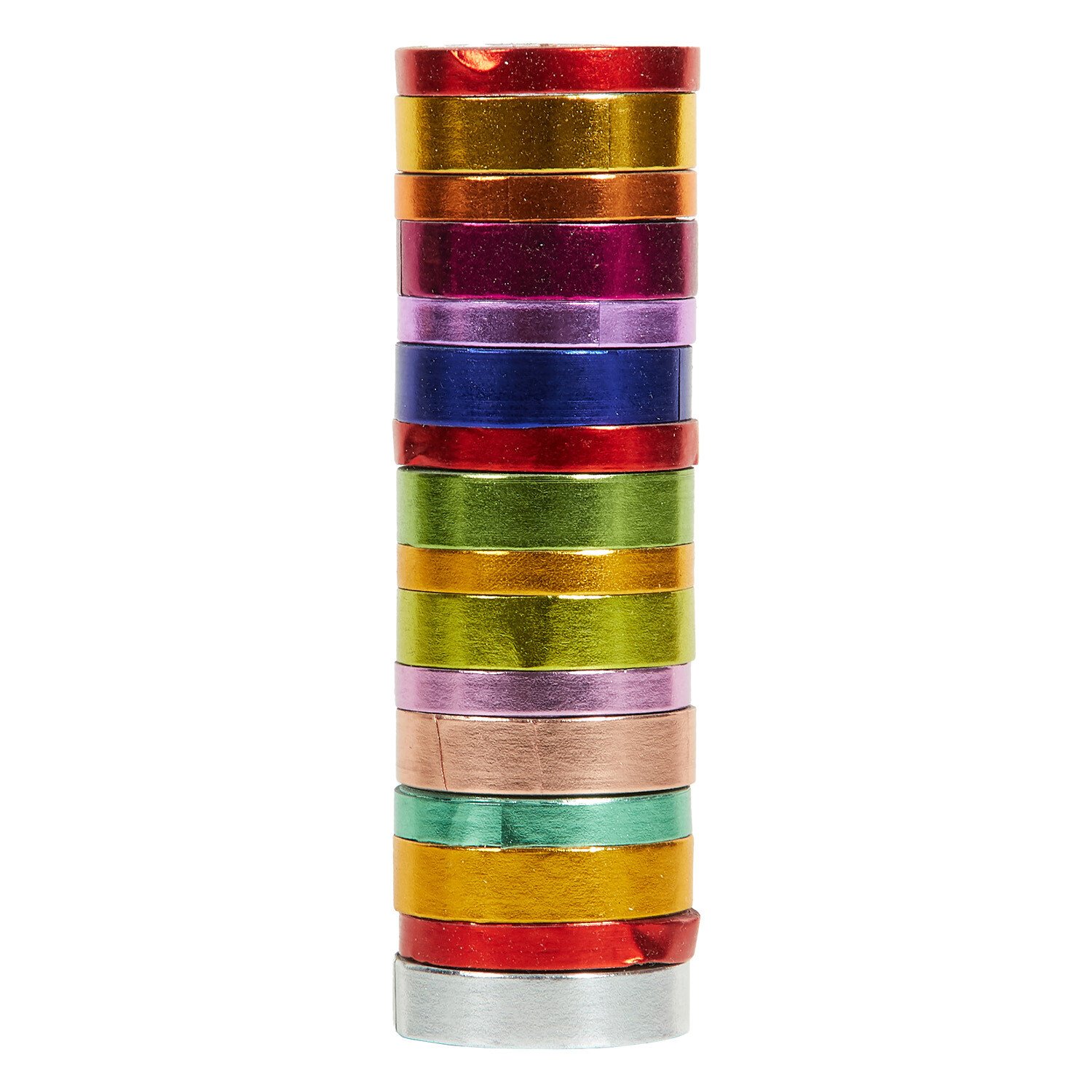 Pack of 16 Glitter or Foiled Washi Tape - Multicolour Image 7