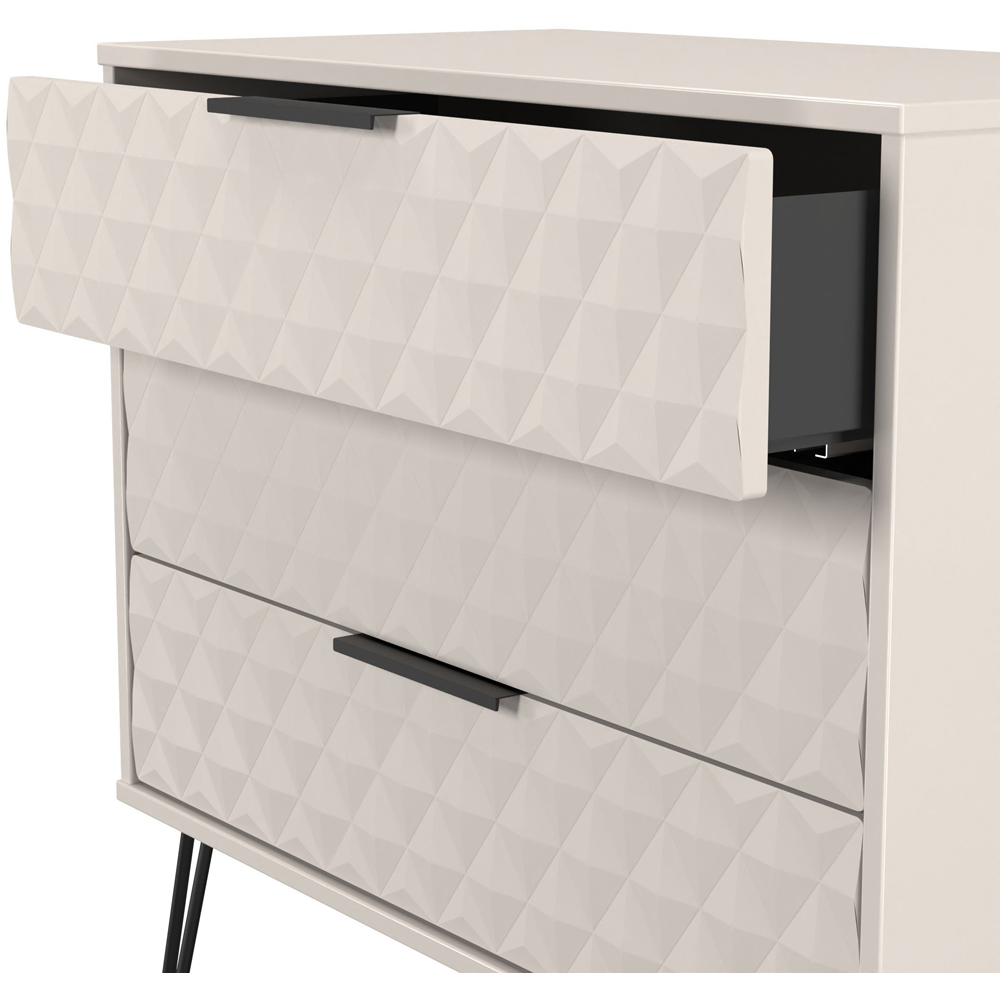 Crowndale Harlequin 3 Drawer Kashmir Matt Chest of Drawers Ready Assembled Image 5