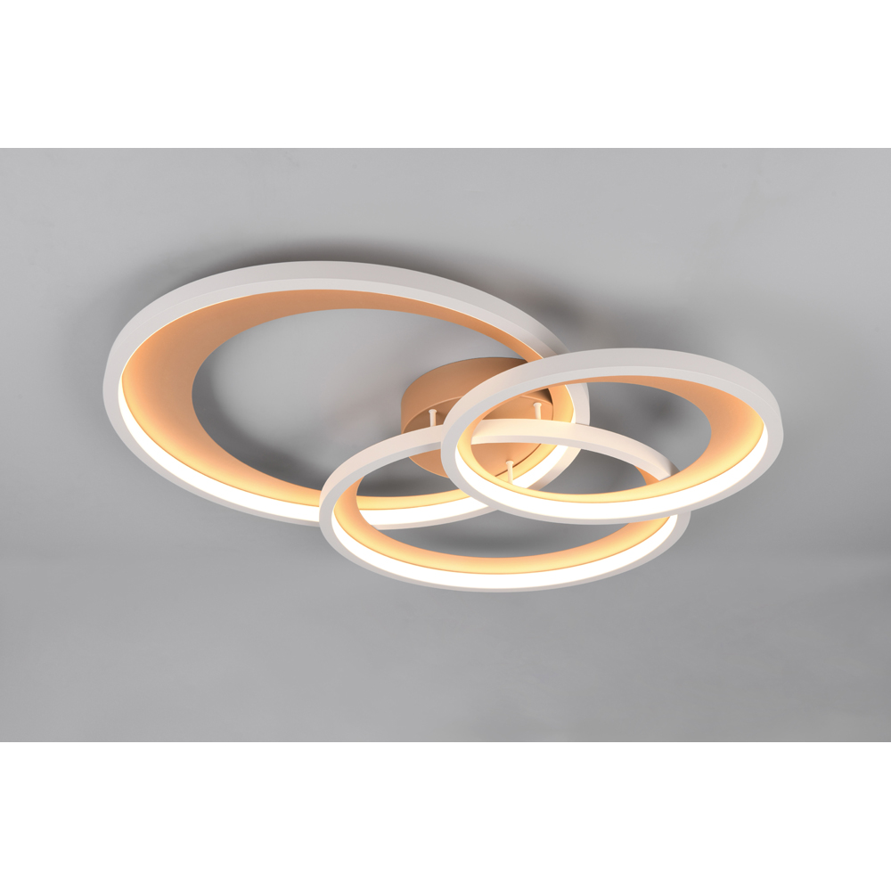 TRIO Granada Coffee Integrated LED Ceiling Light Image 2
