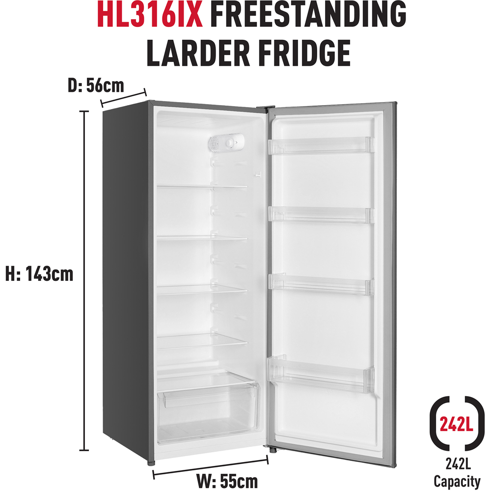 Haden HL316IX 242L Tall Larder Fridge Image 4