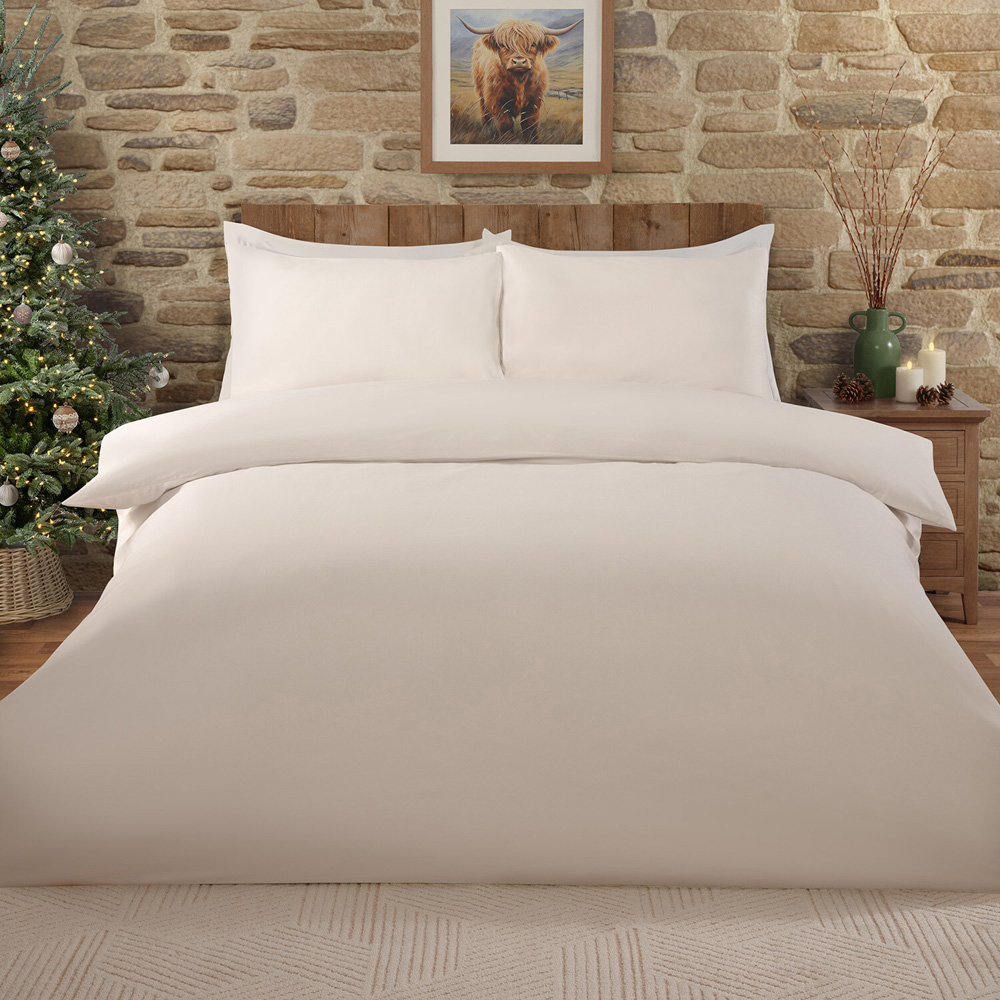 Highland Forest Cows Duvet Set White Double Image 2