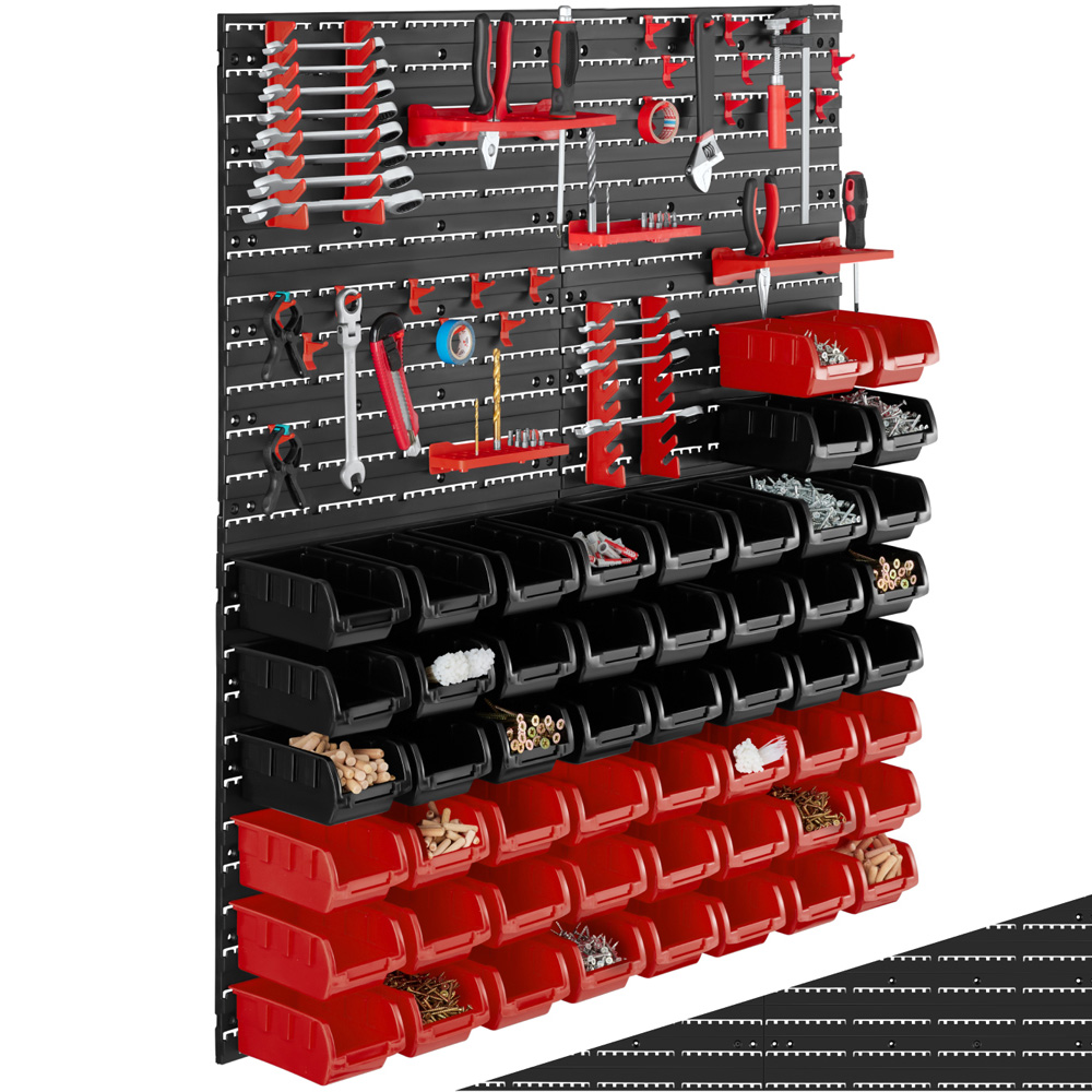 Tectake 28 Stacking Boxes and Tool Holders Small Parts Organiser 2 Pack Image 2