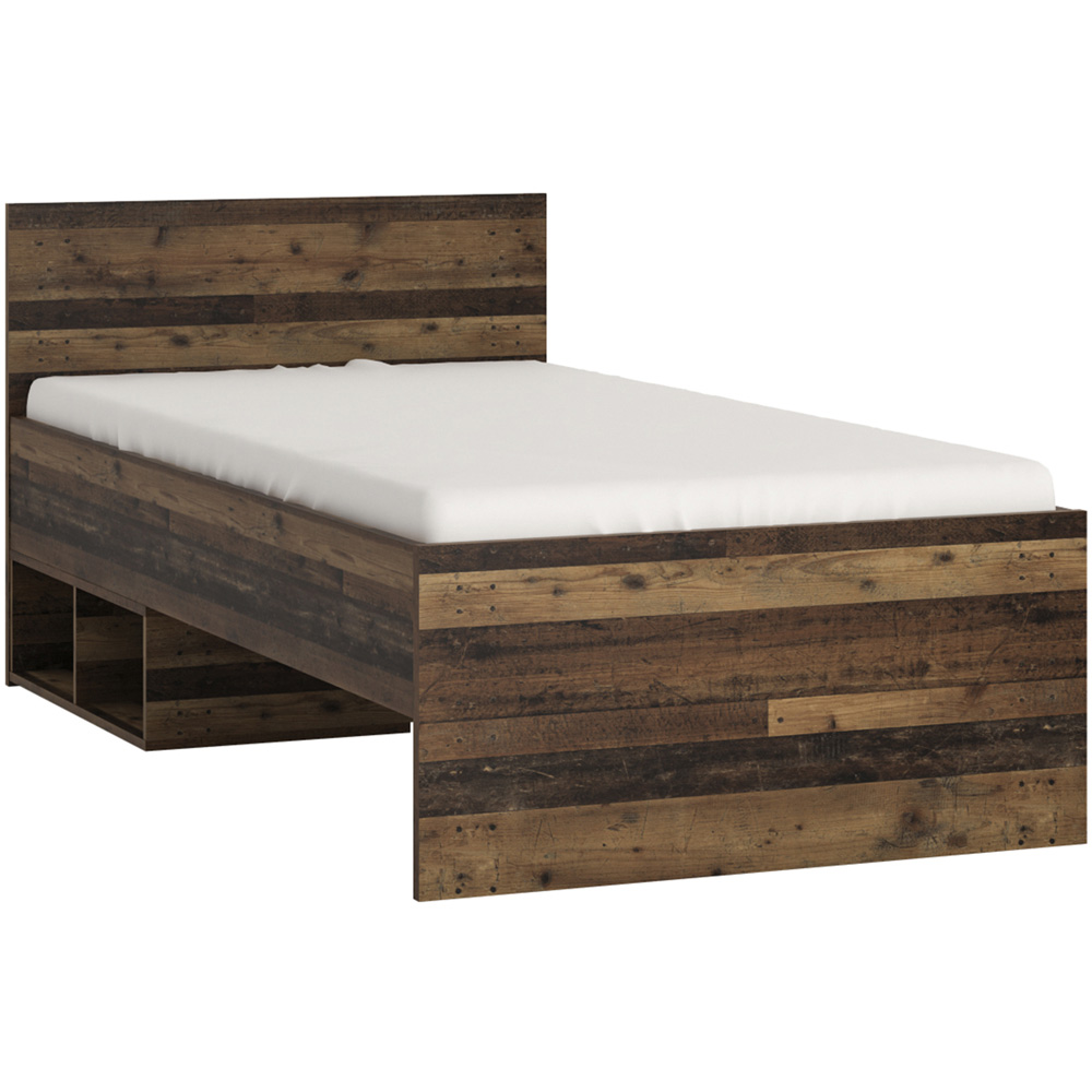 Florence Brooklyn Single Walnut Bed Frame Image 2