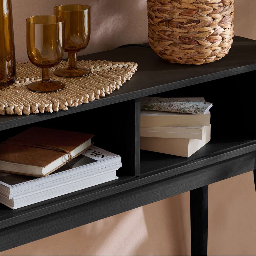 Birlea Axel Black Console Table Image 6