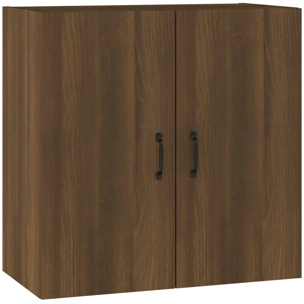 vidaXL 2 Door Brown Oak Wall Cabinet Image 2