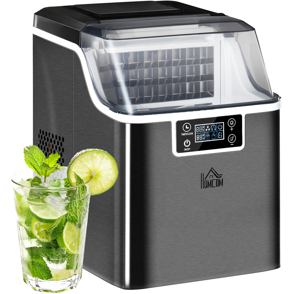 HOMCOM 800-139V70BK Black Counter Top Ice Maker Machine Image 3